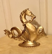 Fechadura e corrente de remo veneziano hipocampo barco gôndola cavalo-marinho 7” de largura x 8,5” de altura comprar usado  Enviando para Brazil