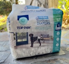 Fraldas descartáveis Top Paw mistura de algodão 12 unidades tamanho grande 19-28" cintura comprar usado  Enviando para Brazil