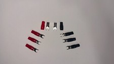 *Pacote com 8* Garfo de pá calibre 8 terminal crimpagem de fio isolada  comprar usado  Enviando para Brazil