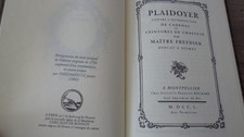 Rare livret plaidoyer d'occasion  Barjols