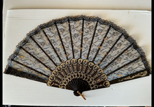 Eventail marron dentelle d'occasion  Nice-