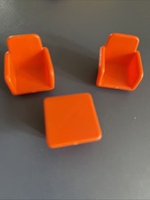 Conjunto de cadeiras e mesa vintage Fisher Price Play School laranja comprar usado  Enviando para Brazil