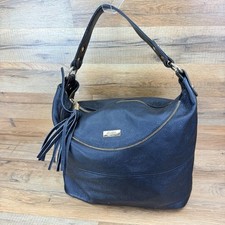 Bolsa de ombro Onna Ehrlich preta couro pebbled comprar usado  Enviando para Brazil