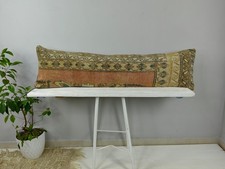 Capa de Travesseiro Kilim Turca 12x48 - Lance Lombar Longo - Almofada Boho Vintage comprar usado  Enviando para Brazil