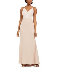 Vince Camuto Womens Sequin Top Gown Dress, blush, 6 897100112492 for sale  Hillsboro
