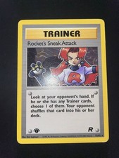 2000 Pokemon Team Rocket First Edition Rocket's Sneak Attack #72/82 ENG Good++ comprar usado  Enviando para Brazil