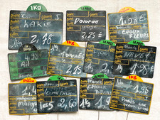 Lot étiquettes ardoise d'occasion  Nancy-