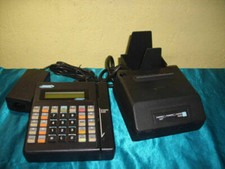 Máquina de cartão de crédito Hypercom T7E 020002-088 F com impressora e adaptador, usado comprar usado  Enviando para Brazil