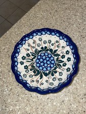 Porcelana de cerâmica polonesa 6,5" tigela vieira assinada padrão único #47, usado comprar usado  Enviando para Brazil
