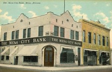 Cartão postal Mesa City Bank AZ, Arizona por volta de 1910 comprar usado  Enviando para Brazil