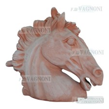 Testa cavallo terracotta usato  Italia