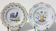 Paire soucoupes faience d'occasion  Elliant