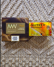 Combo GLUTAX 90000000GS + Miracle White 120.000mg Booster Whitening Plus+ comprar usado  Enviando para Brazil