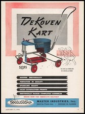 1946 Master Industries Chicago DeKoven Kart carrinho de brinquedo infantil anúncio impresso vintage comprar usado  Enviando para Brazil