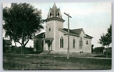 Cartão postal Mendota Illinois~Grass Road Past Advent Christian Church~1912 comprar usado  Enviando para Brazil
