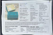 Wassersensor 24v rinck gebraucht kaufen  Deutschland