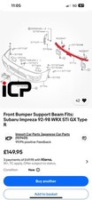 Subaru front bumper for sale  WAKEFIELD