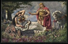 Cartolina artista heinrich usato  Spedire a Italy