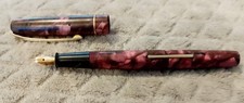 Vintage red marbled for sale  EXETER