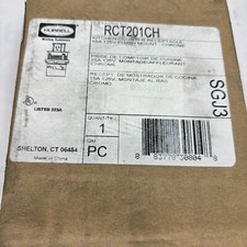 HUBBELL RCT201CH RECIPIENTE DE COZINHA 15A 125V MONTAGEM EMBUTIDA CROMADA 🎯 comprar usado  Enviando para Brazil