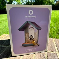 Alimentador inteligente de pássaros Bird Buddy com teto solar e câmera movida a energia solar fotos de 5MP comprar usado  Enviando para Brazil