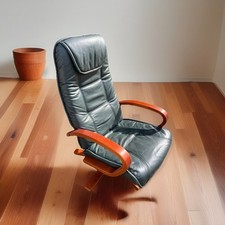 Black green leather for sale  VIRGINIA WATER