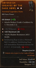 🔥Diablo 4 temporada 9 ⭐2GA botas Will Life comprar usado  Enviando para Brazil