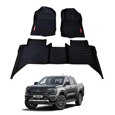  TAPETES 3D TOTALMENTE PERSONALIZADOS PARA FORD RANGER WILDTRAK 2019+ CONJUNTO DE 3 PEÇAS EM PRETO  comprar usado  Enviando para Brazil