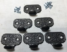 Antigo elevador de janela Eastlake ferragens de ferro fundido vintage vitoriano conjunto de puxar faixa #i23 comprar usado  Enviando para Brazil