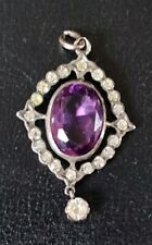 Edwardian silver amethyst for sale  CAMBRIDGE