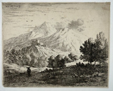 Montagnes gravure eau d'occasion  Pluvigner