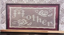 Vintage framed filet for sale  Bartlesville