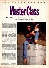 EVH Master Class Eddie Van Halen Edward - Revista de guitarra original emoldurada Pg 1991 comprar usado  Enviando para Brazil