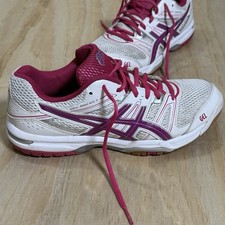Tênis de vôlei feminino Asics Gel Rocket 7 branco rosa tamanho 9.5 F870614 comprar usado  Enviando para Brazil