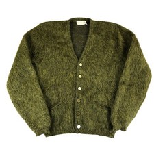 Cardigã suéter masculino vintage anos 70 Drummond mohair botão verde médio Kurt Cobain, usado comprar usado  Enviando para Brazil