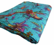 Usado, Colcha de cama dupla vintage Kantha floral algodão cobertor hippie comprar usado  Enviando para Brazil