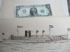 Usado, Orig. Desenho a caneta/tinta 1905, navio a vapor Long Island Sound Priscilla, Boston, navio comprar usado  Enviando para Brazil