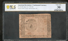 Sept 1778 continental for sale  Homer