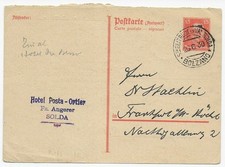 Antwort Ganzsache von Solda/Bolzano nach Frankfurt/M, 1930, usado comprar usado  Enviando para Brazil