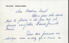 Franck fernandel carte d'occasion  Sète