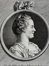 Cochin / Saint Aubin gravure eau forte etching Marquise Madame Mme De Pompadour comprar usado  Enviando para Brazil