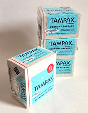 Vtg tampax boxes d'occasion  Expédié en Belgium