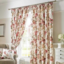 Cream red chintz for sale  CRADLEY HEATH