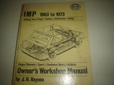 haynes workshop manual hillman imp for sale  UK