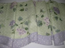 2 sinos de vento verde lavanda Waverly Fairfield Valances Blossom Hill hortênsias, usado comprar usado  Enviando para Brazil