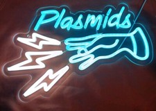 Placa de luz de néon LED choque plasmídeos anime quarto sala de jogos internet café player comprar usado  Enviando para Brazil