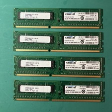 Usado, Four Crucial 2GB 240-Pin DIMM 256Mx64 DDR3 memória desktop. CT25664BA1339.C8FD MUITO BOM ESTADO comprar usado  Enviando para Brazil