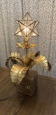 Glass flower lamp for sale  CHERTSEY