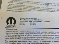 Mopar suspension lift for sale  Somerset