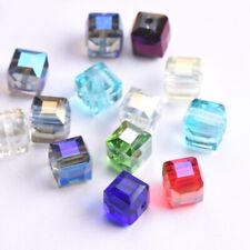 Berloques de vidro cristal facetado quadrado cubo 10 mm contas espaçadoras soltas achados comprar usado  Enviando para Brazil
